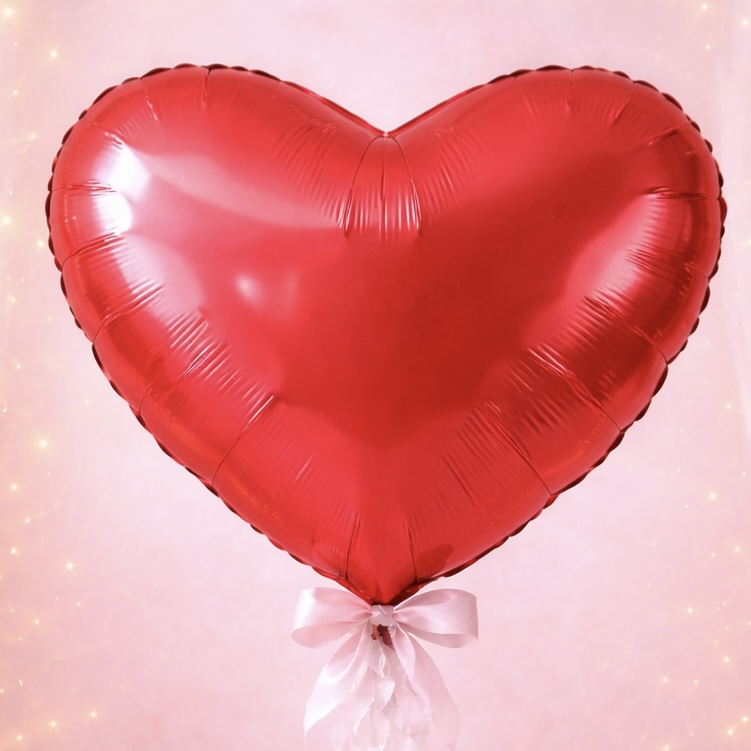 Фотография для товара «Большой фольгированный шар «Сердечко» 80-90’’»