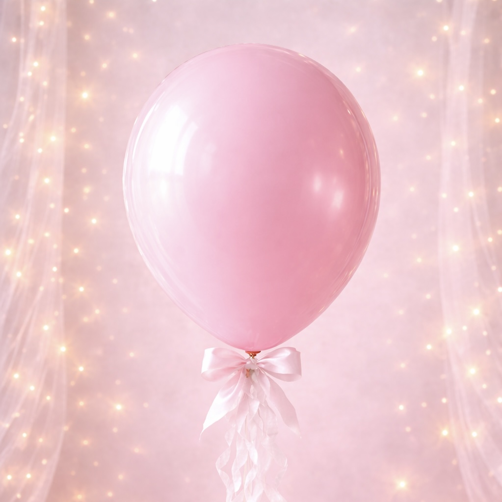 Фотография для товара «Стандартный латексный шар с бантиком»