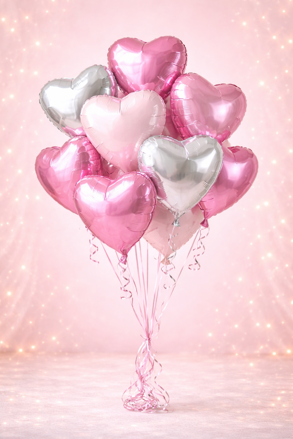 Фотография для товара «Связка фольгированных сердец»